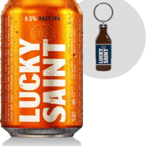 LUCKY SAINT Hazy IPA Review: a pretty solid alcohol-free option if you like juicy beers