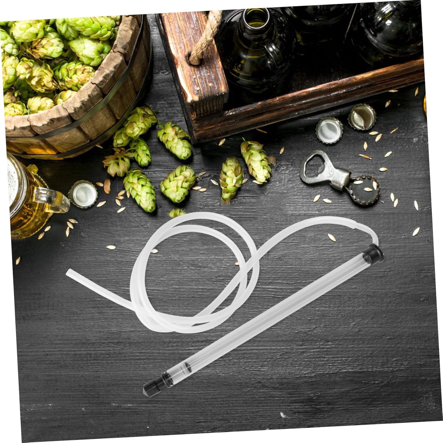 5sets Auto Siphon Reusable Siphon Transfer Tool for Homebrew Wine Making Tools Professional