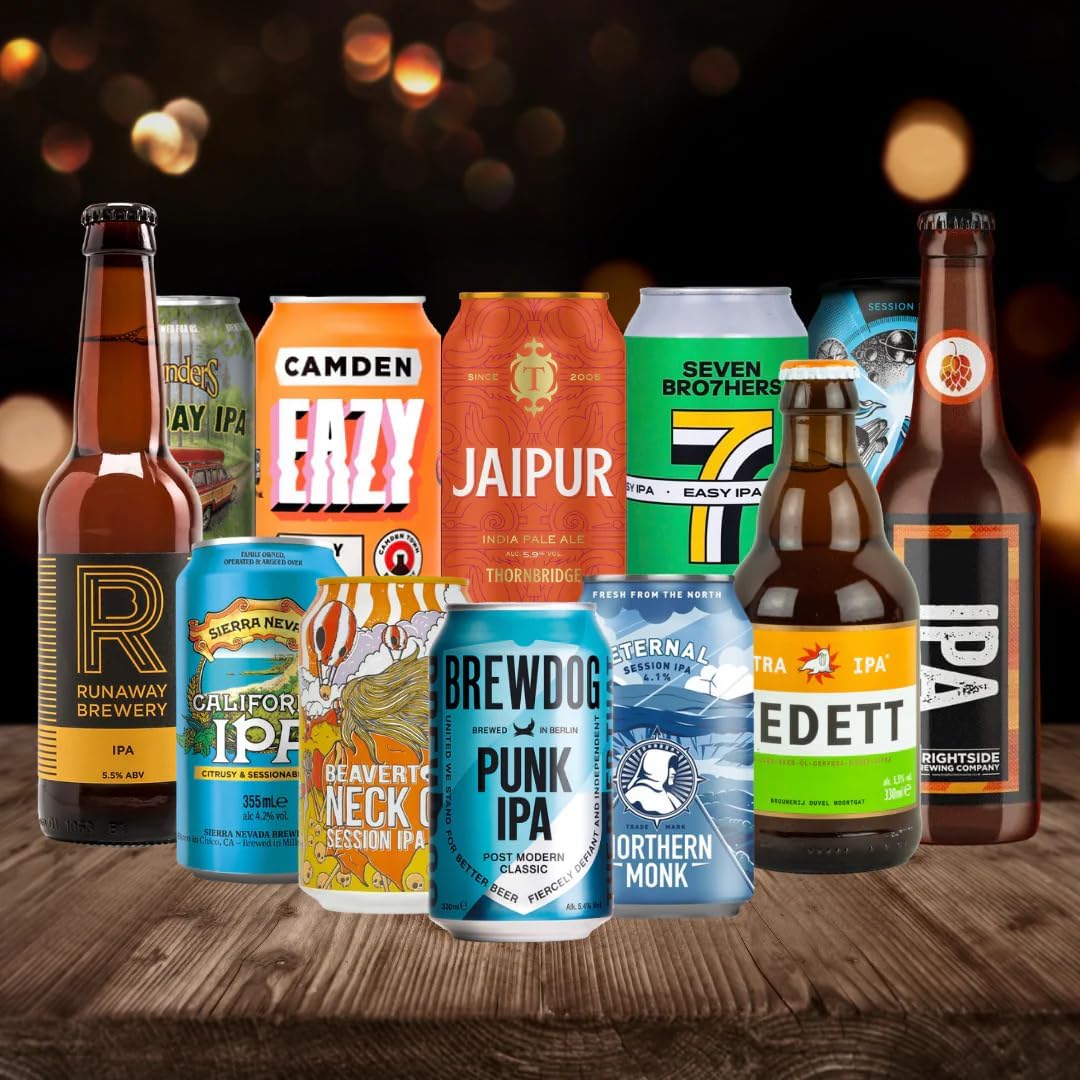 Craft Beer IPA Mixed Beer Selection - 12 Pack 330.00 ml (Pack of 12)