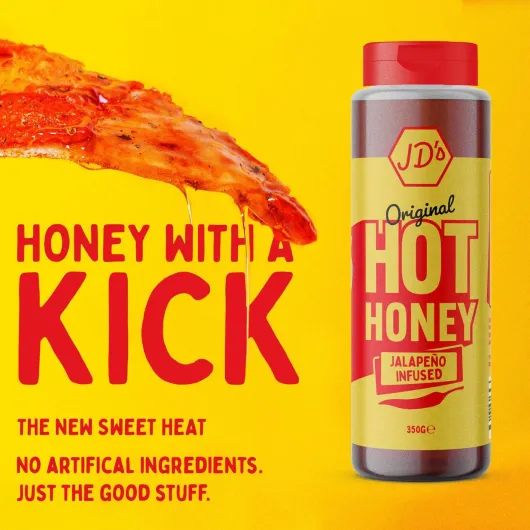 JD's Hot Honey - The Hot Collection Gift Set - Includes JD's Hot Honey's Jalapeño, Chipotle and Habanero Infusions, JD's Hot Jalapeño and Aleppo Chilli Flakes