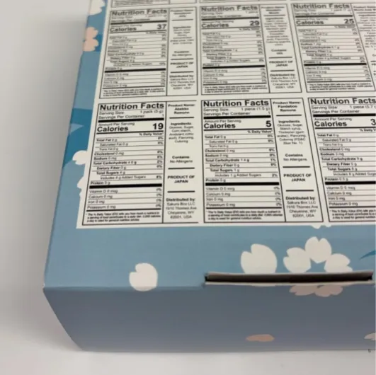 Japanese Snacks & Candy Box w/English Pamphlet 20 Pieces Dagashi, Sweets, Snacks, Candy, Gum 280 grams