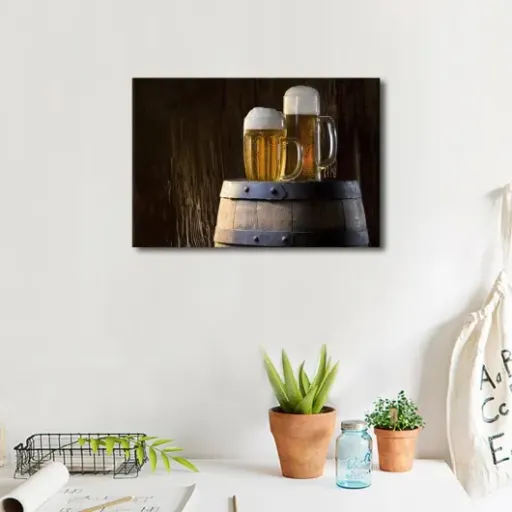 TISHIRON Beer Barrels Canvas Review: simple bar-style wall art that gets the job done