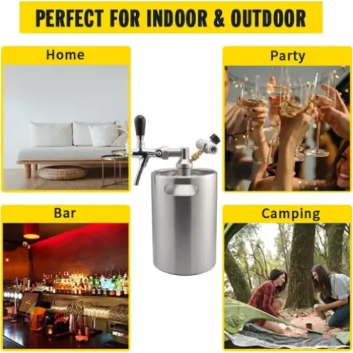 Buachois 5L Mini Stainless Steel Keg Review: a compact draft setup that’s decent if you’re willing to tinker