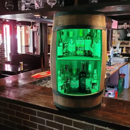 WeEco Wine Barrel Bar Review: a ready‑to-use rustic bar that actually feels solid