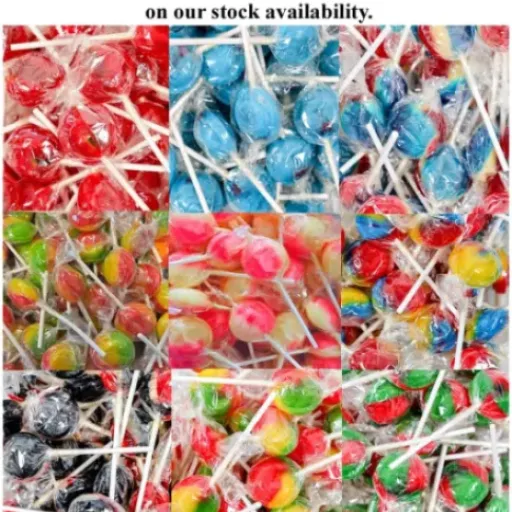 Random Mixed Wrapped Mega Lollies Review: big, basic party lollipops that get the job done