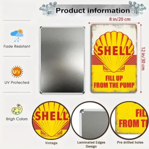 Vintage Metal Tin Signs Retro Garage Review: cheap and cheerful wall fillers for your man cave