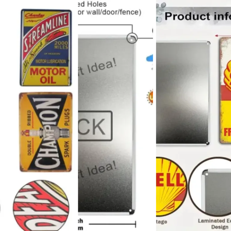 Ranking of the 8 best vintage Tin Signs (2026)