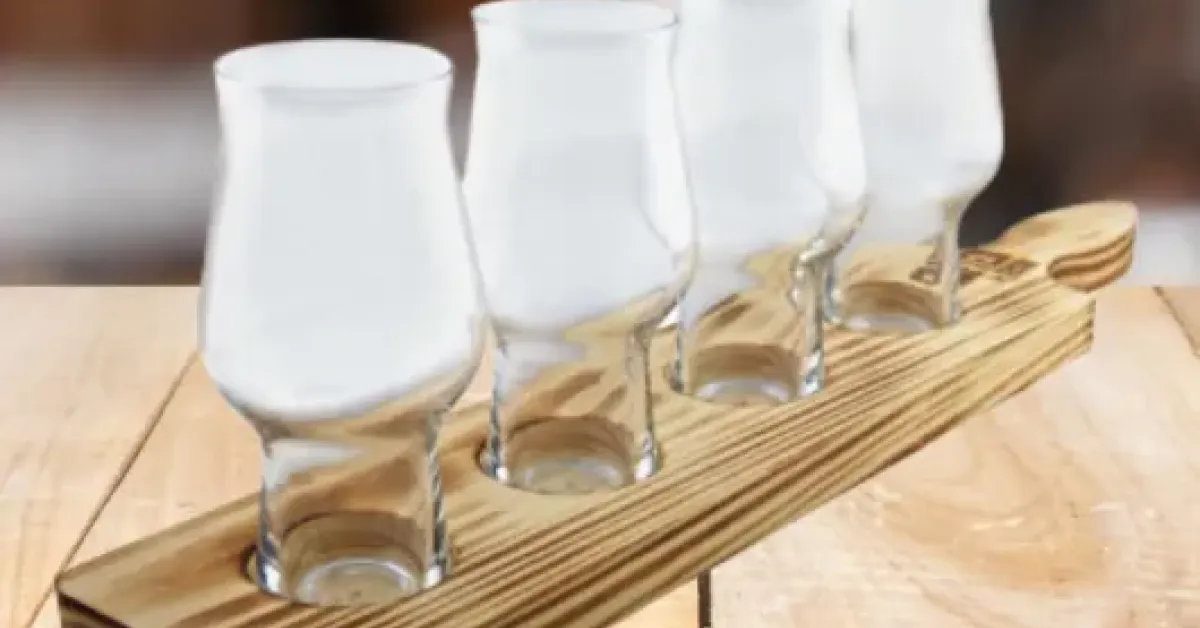Rastal Beer Flight with Wooden Serving Paddle Gift Set Review: a neat tasting board for casual home beer sessions