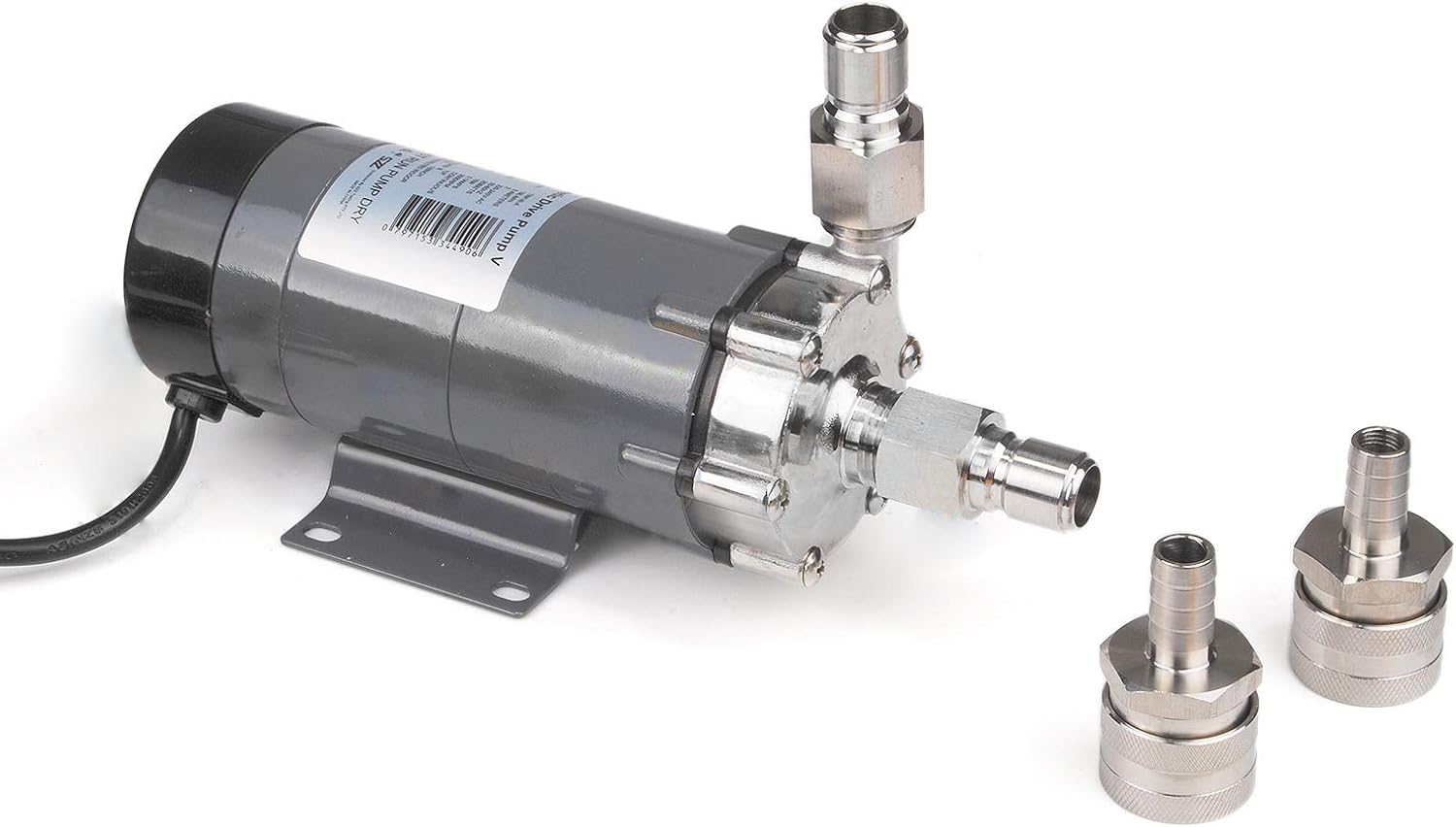 Food Grade Magnetic Drive Brew Pump Stainless Head and Disconnects Kit 25 Watt