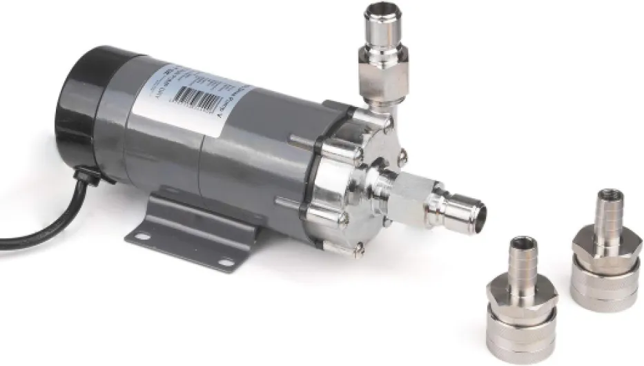 Food Grade Magnetic Drive Brew Pump Stainless Head and Disconnects Kit 25 Watt