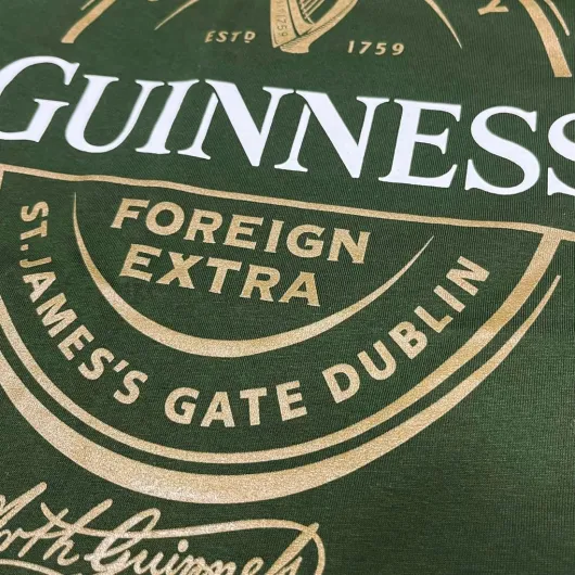 Guinness Foreign Extra Stout T-Shirt – Classic Green Beer Tee XXL Bottle Green