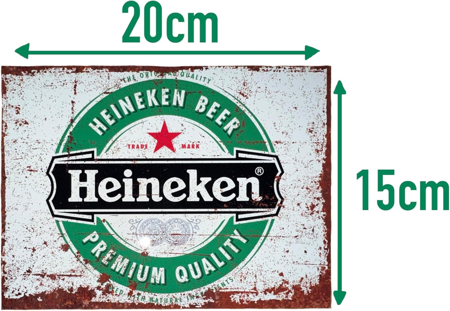 Vintage Metal Beer Sign Set (5 Pack) – Pub, Bar & Man Cave Wall Decor – Indoor & Outdoor
