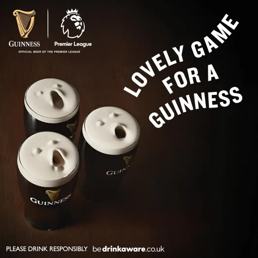 Guinness Draught Stout Beer - 4.1% vol - 4 x 440ml Cans - Iconic Stout - Rich Smooth Head & Sweetness of Malt Balanced with Hops - Ideal Served Chilled in a Guinness Beer Glass 440ml (Pack of 4)