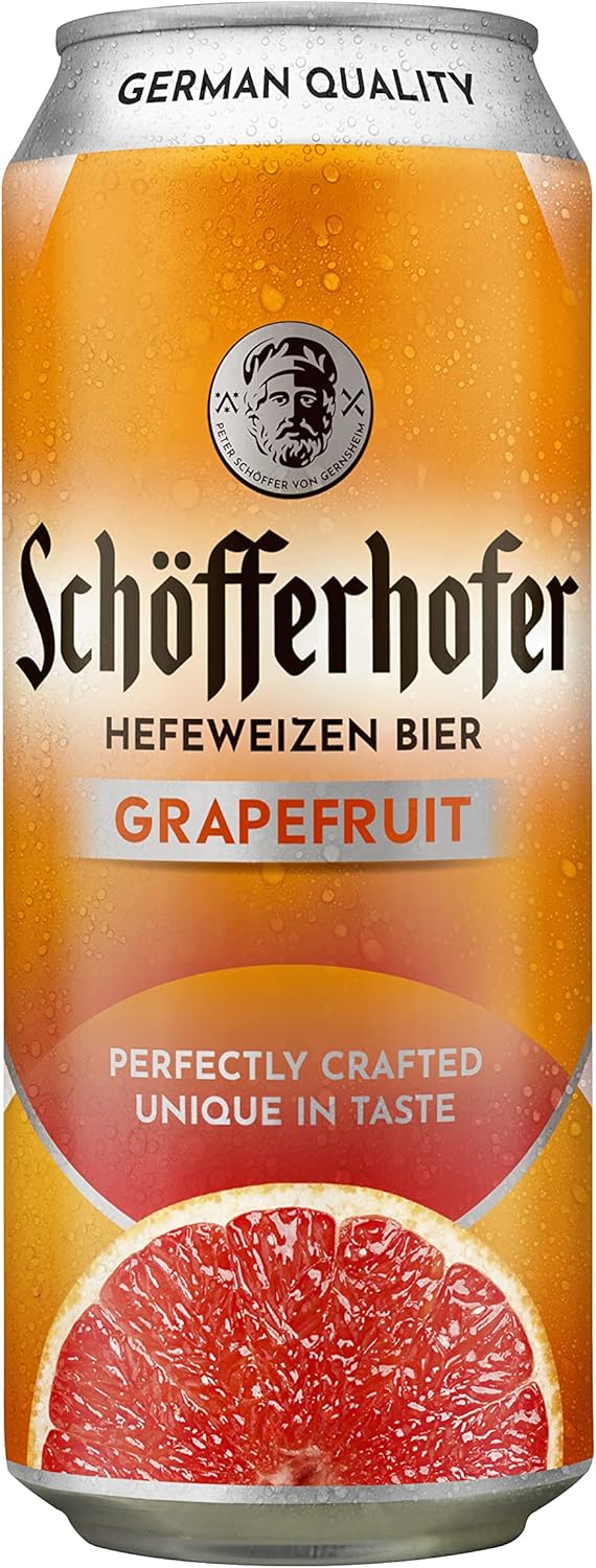 Schofferhofer Grapefruit Beer, 500 ml, Case of 24, NA27