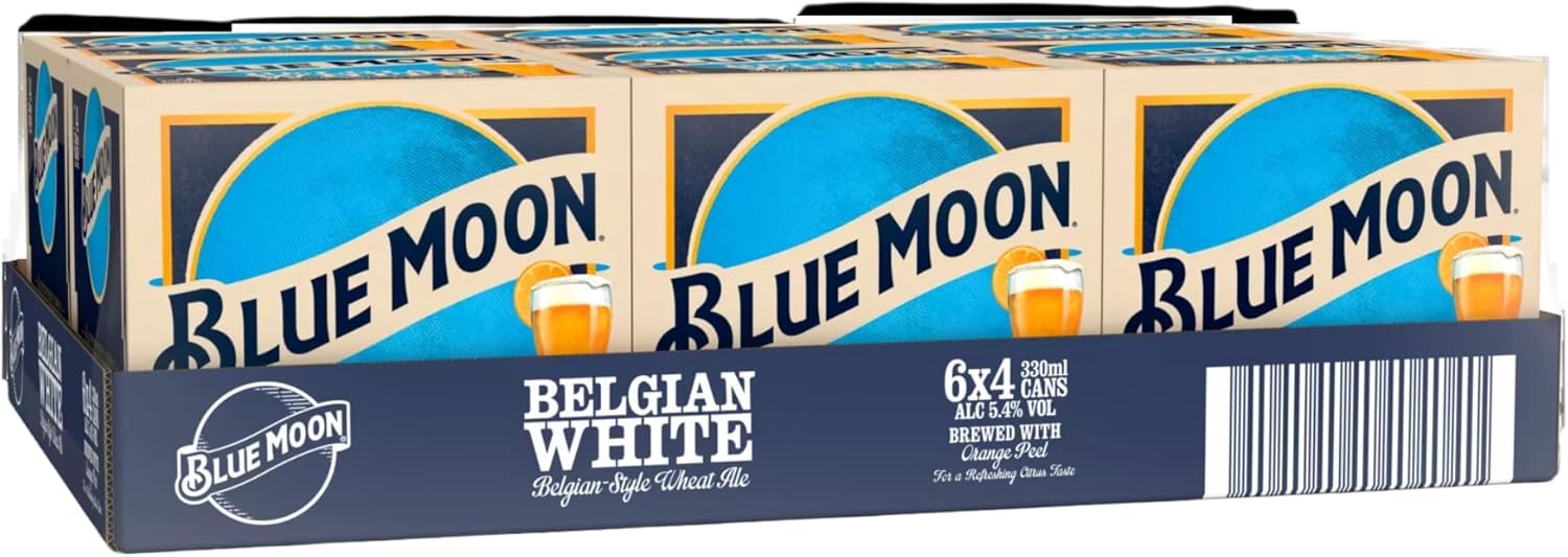 Blue Moon Belgian White Wheat Ale Beer 24 x 330 ml (cans)