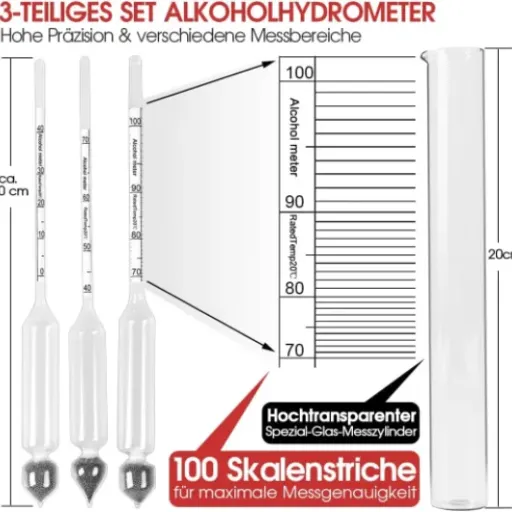 Notimin 3 Pack Alcohol Hydrometer Review: a no-frills kit that gets the job done for home distillers